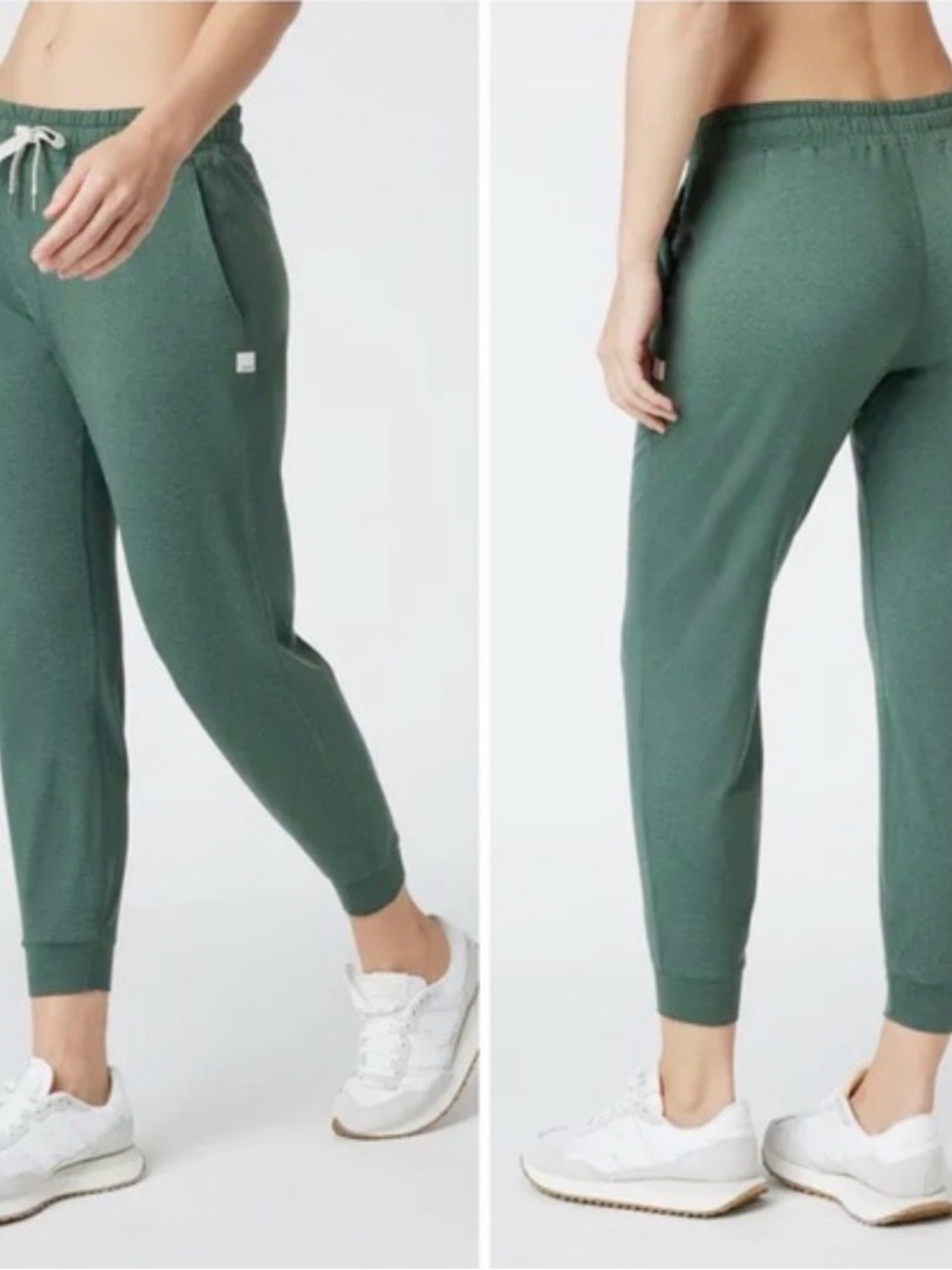 Green Jogger Sweatpants - Drawstring Waist